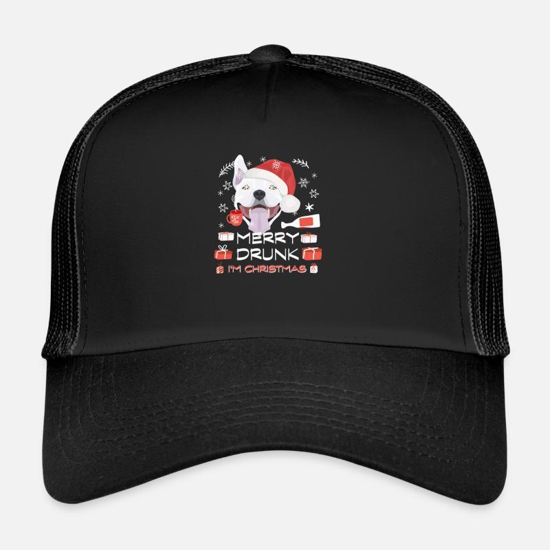 Bullterrier Weihnachtsmarkt Trucker Cap