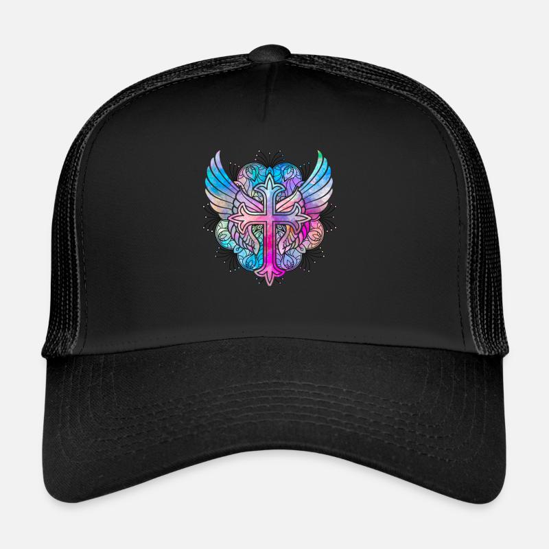 Croix du christianisme Casquette trucker 