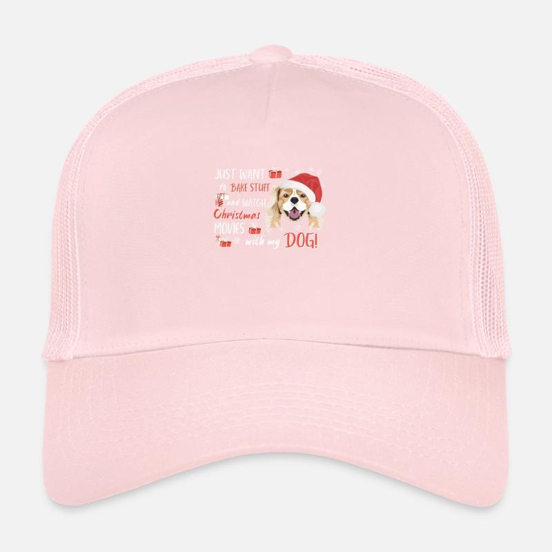 Épagneul King Charles Joyeux Noël Casquette trucker 