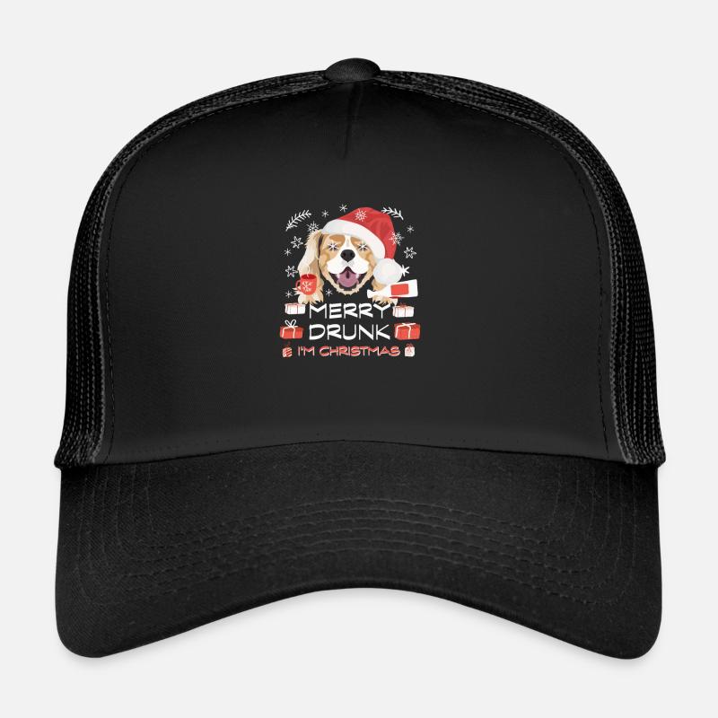 King Charles Spaniel Weihnachtsmarkt Trucker Cap