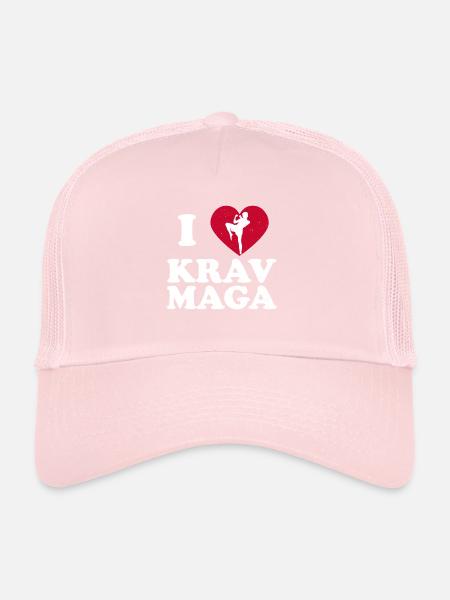 Krav Maga Apparel Israeli Self - Trucker Cap - pale pink - Front