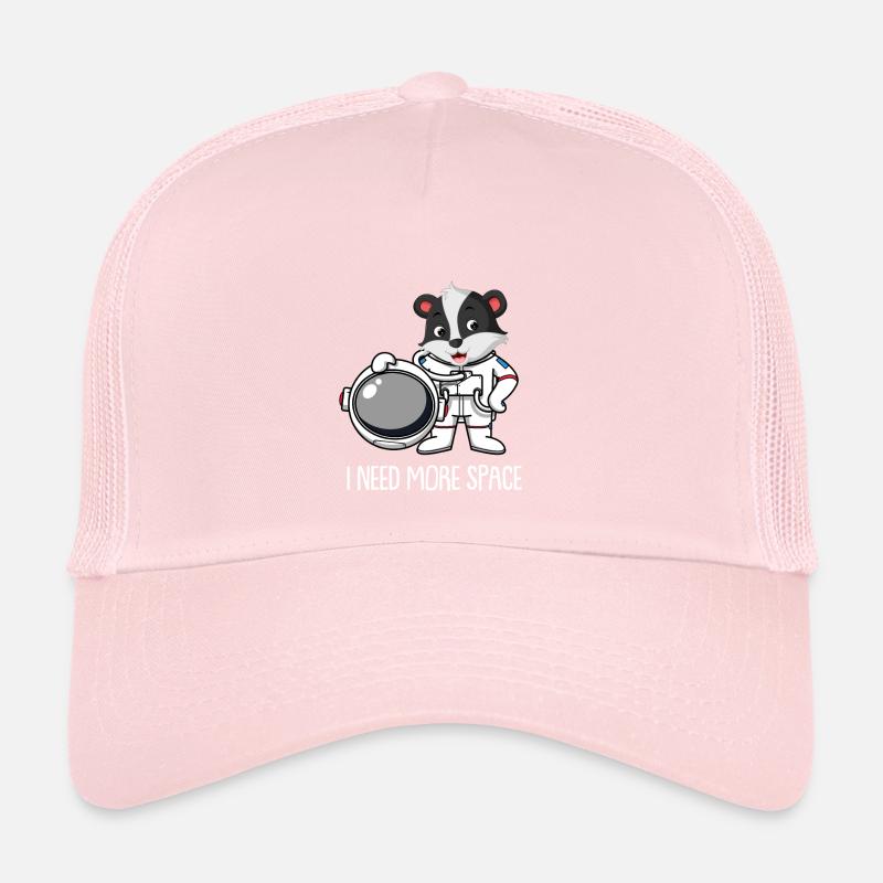 Honey Badger Ratel Astronaute J’ai besoin de plus d’espace Casquette trucker 