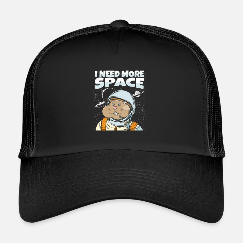 Hamster Goldhamster Astronaut I Need More Space Trucker Cap