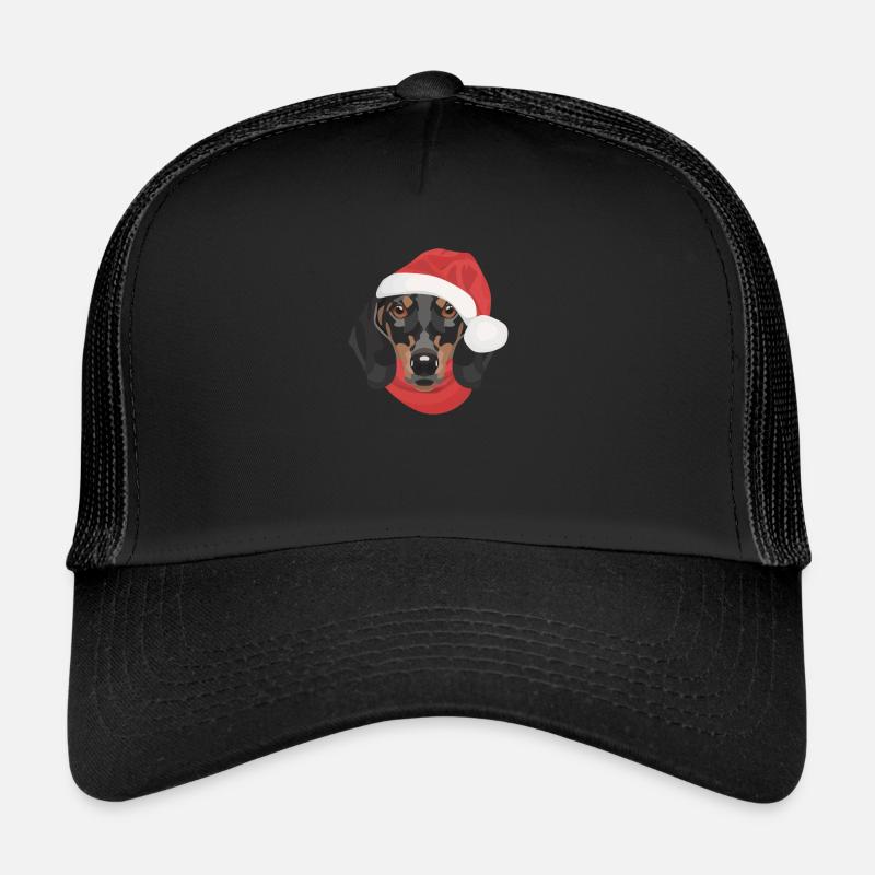 Dachshund Merry Christmas Trucker Cap