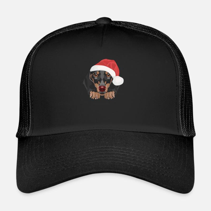 Dachshund Merry Christmas Trucker Cap