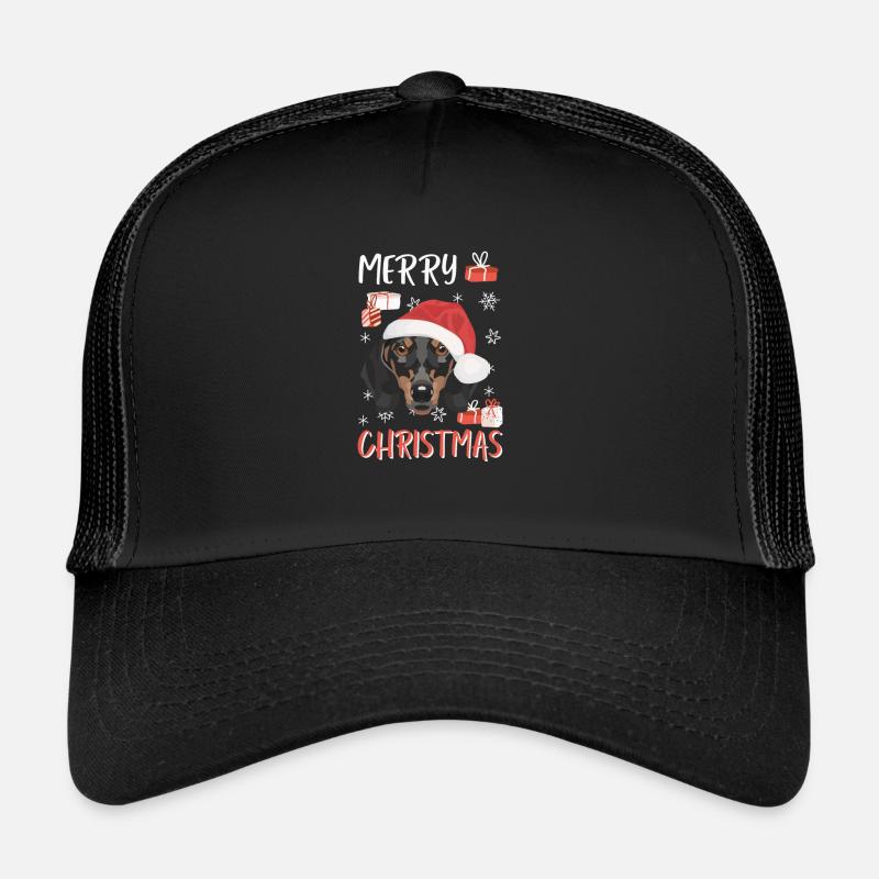 Dachshund Merry Christmas Trucker Cap