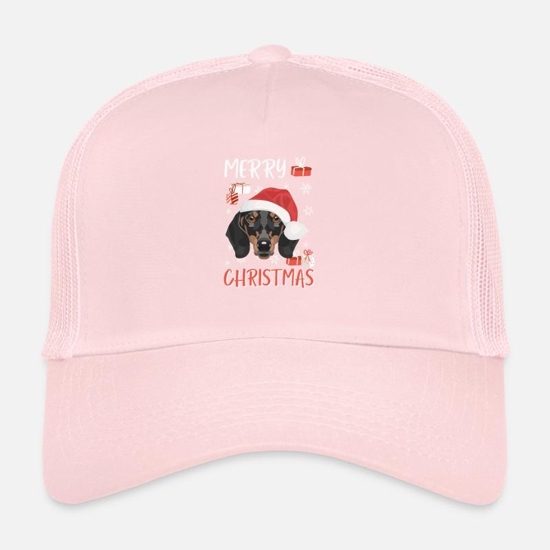 Dachshund Merry Christmas Trucker Cap
