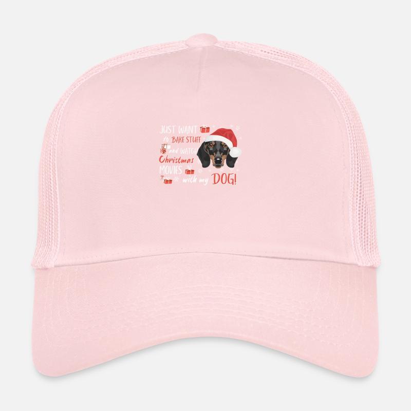 Dachshund Merry Christmas Trucker Cap