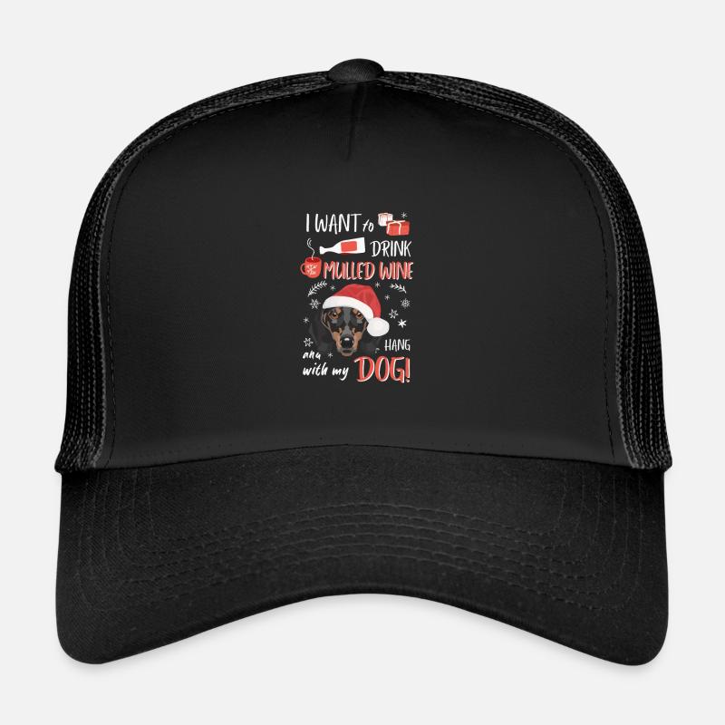 Dackel Glühwein Weihnachten Trucker Cap
