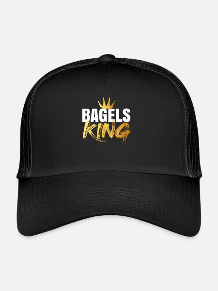 Bagel Bagels Gift - Trucker Cap - black/black - Front