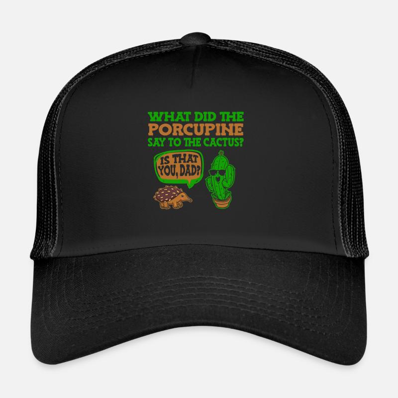 Kaktus Garten - Trucker Cap - Schwarz/Schwarz