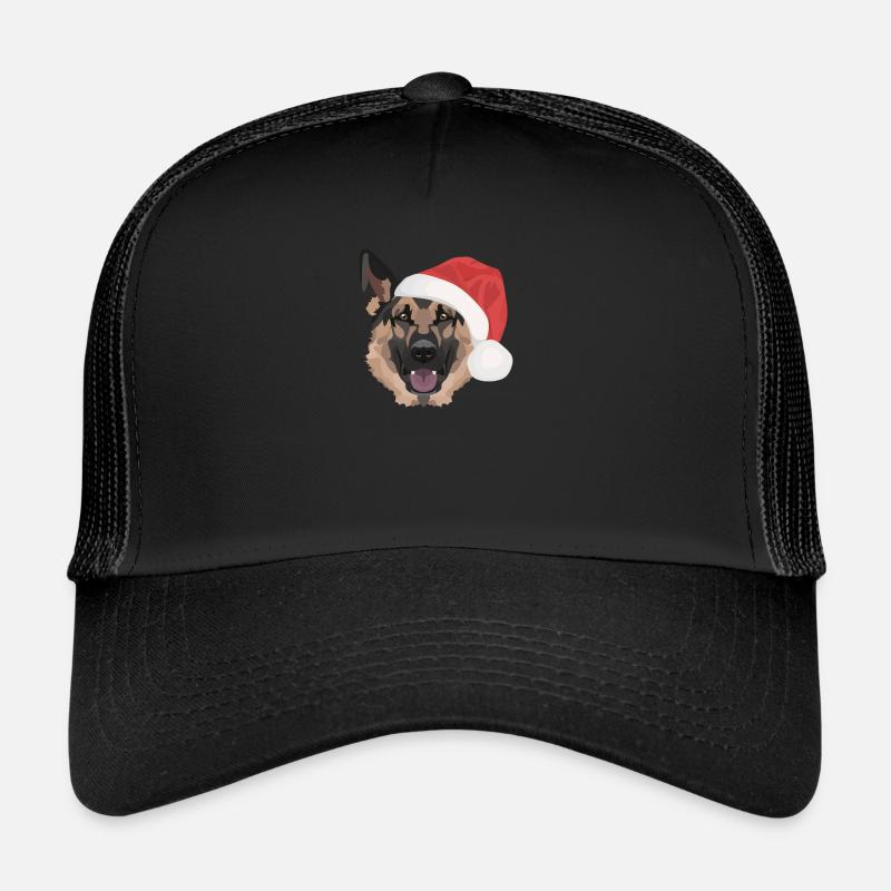 German Shepherd Merry Christmas Trucker Cap