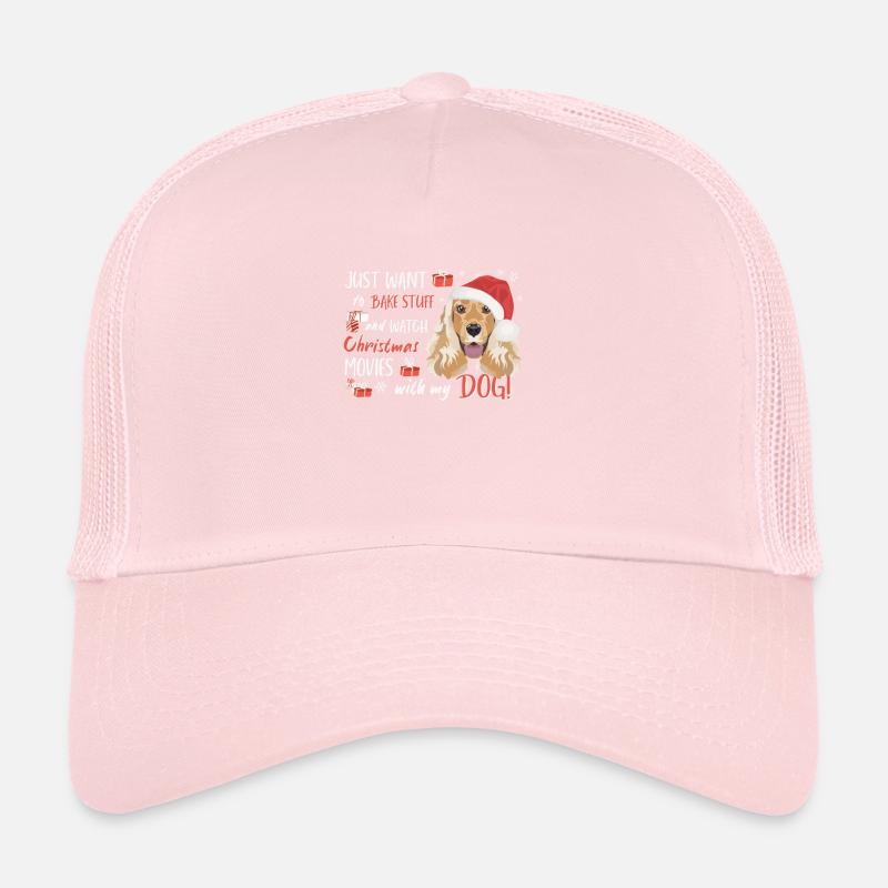 Deutsch Cocker Spaniel Joyeux Noël Casquette trucker 