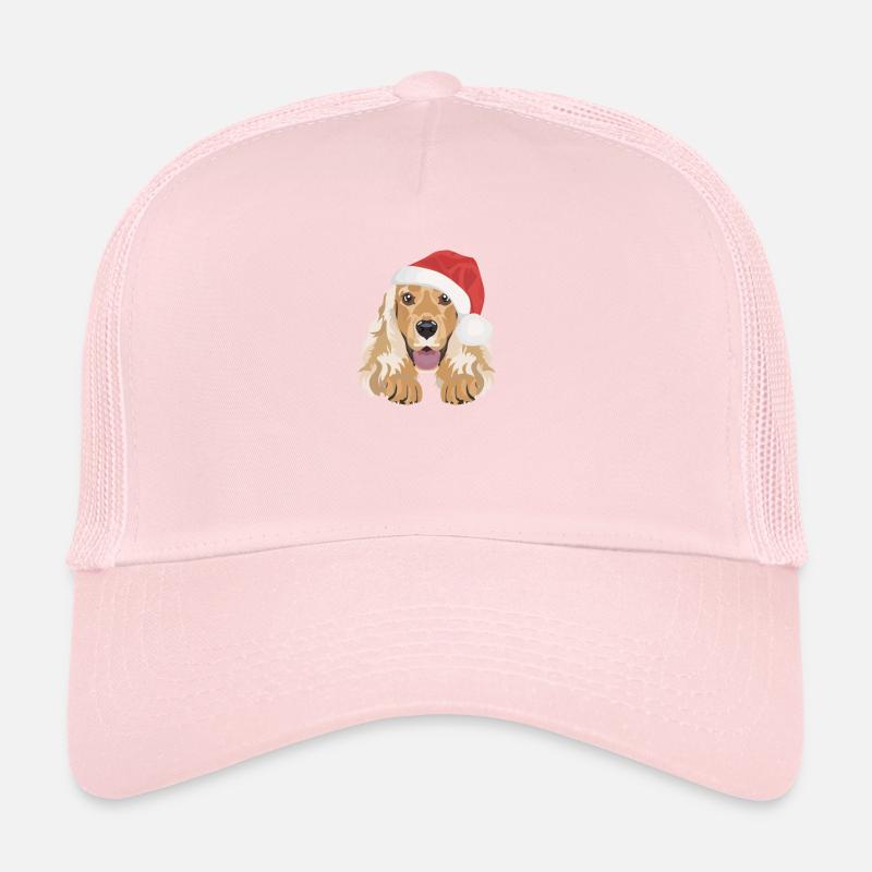 Deutsch Cocker Spaniel Joyeux Noël Casquette trucker 