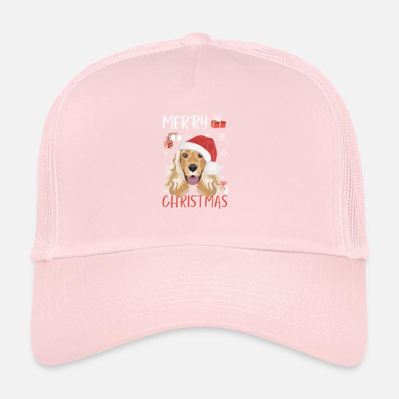 Deutsch Cocker Spaniel Joyeux Noël Casquette trucker 
