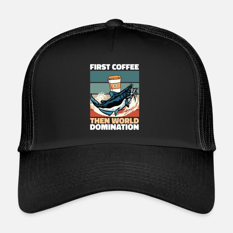 Café de poisson-chat Casquette trucker 