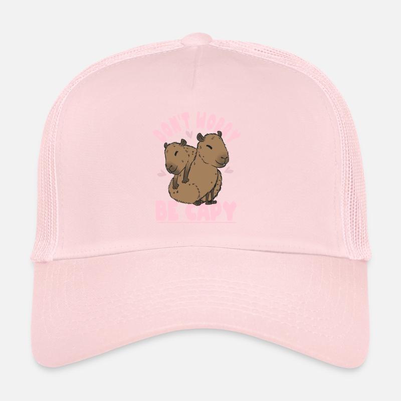 Capybara Don't Worry Be Capy Panama-Capybara Trucker Cap