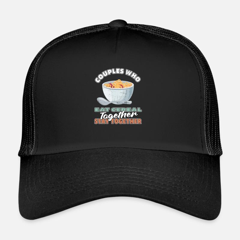 Frühstück Müsli Cereal Paar Trucker Cap