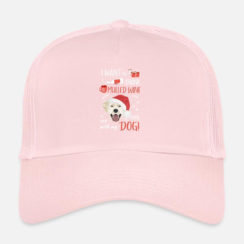 Labrador vin chaud Noël Casquette trucker 