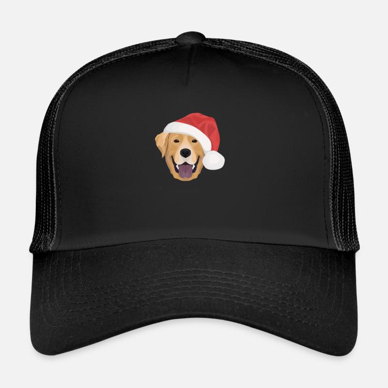 Labrador Frohe Weihnachten - Trucker Cap - Schwarz/Schwarz
