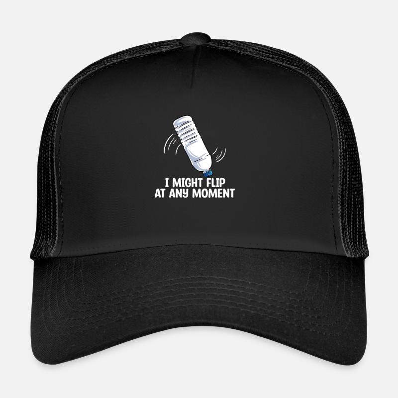 Bouteille d’eau Retournant la bouteille Casquette trucker 