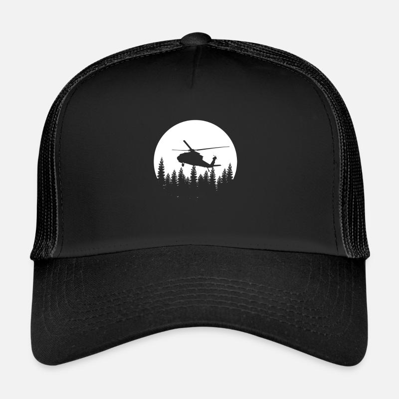 Retro Helicopter Trucker Cap