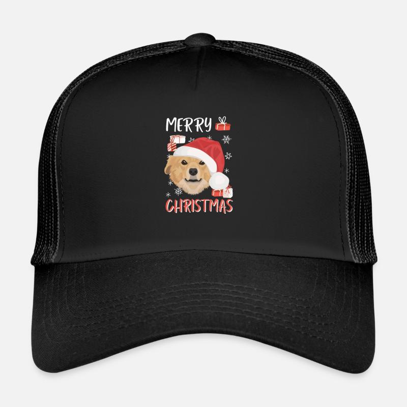 Retriever de la Nouvelle-Écosse Joyeux Noël Casquette trucker 