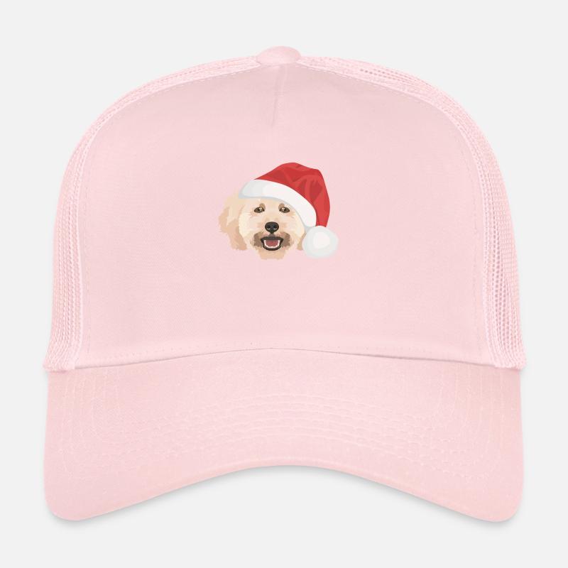 Poodle Merry Christmas Trucker Cap