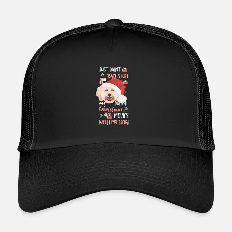 Caniche Joyeux Noël Casquette trucker 