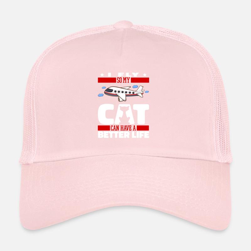 Flight attendant stewardess cat Trucker Cap
