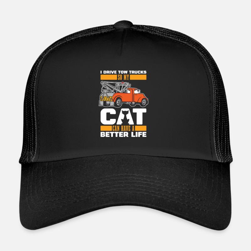 Abschleppdienst Abschlepper Katze Trucker Cap