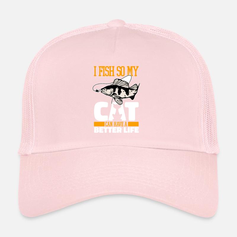 Pêcheur Chat de pêche Casquette trucker 