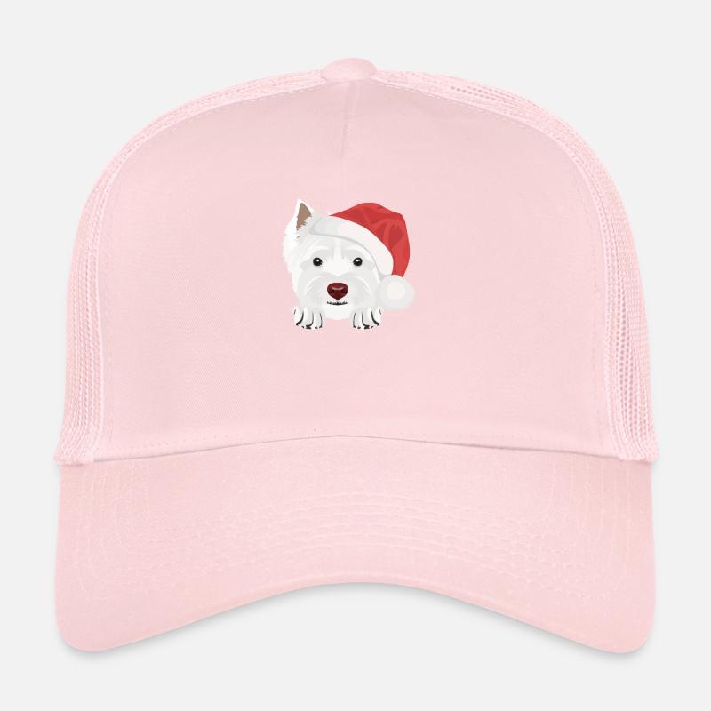 West Highland Terrier Joyeux Noël Casquette trucker 