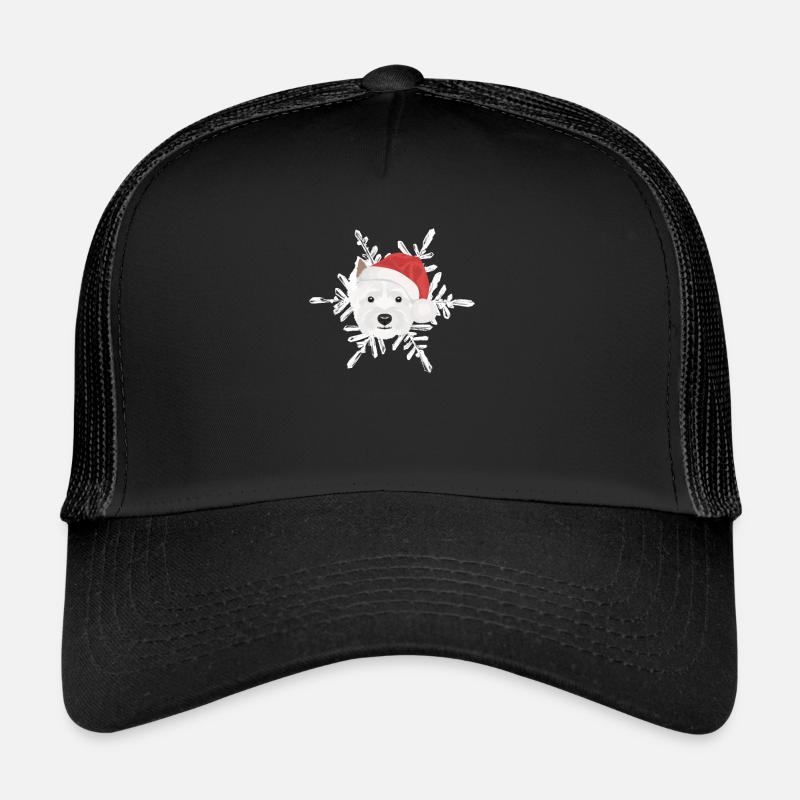 West Highland Terrier Joyeux Noël Casquette trucker 