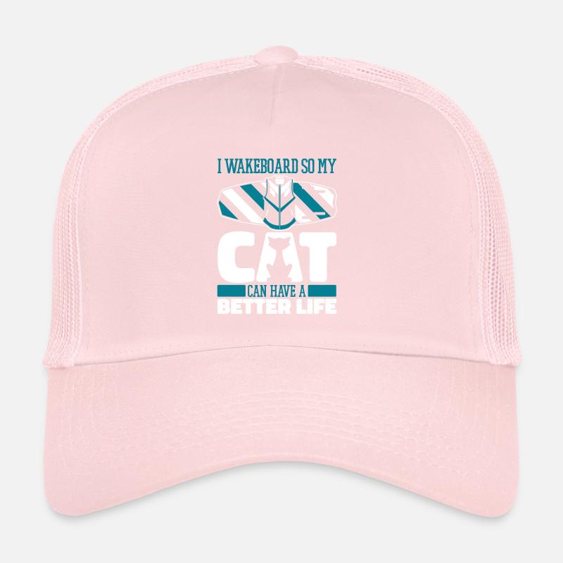 Wakeboard Wakeboarder Katze Trucker Cap