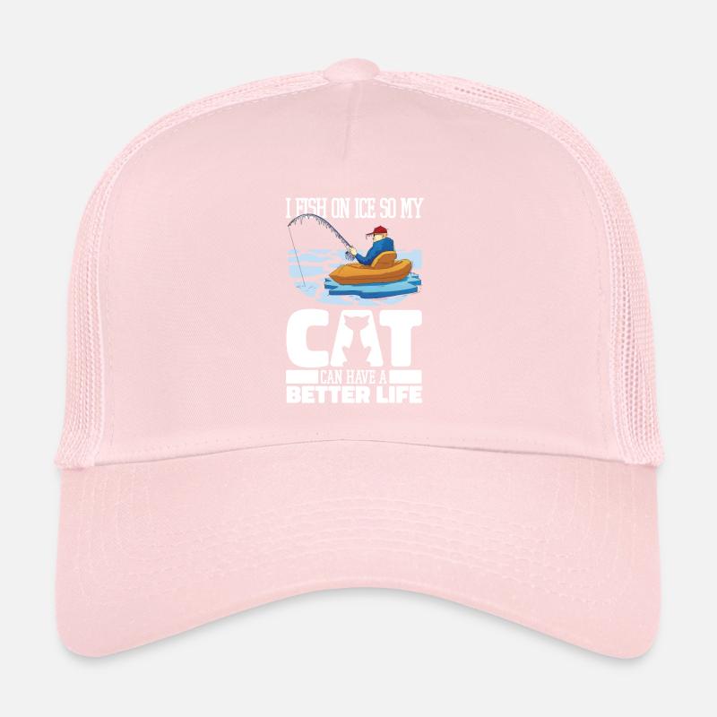 Pêche sur glace Chat de pêche sur glace Casquette trucker 