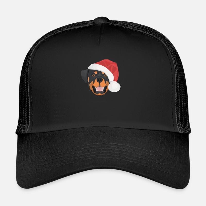 Rottweiler Merry Christmas Trucker Cap