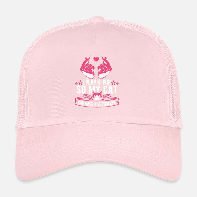 K Pop Kpop Chat Pop Coréen Casquette trucker 