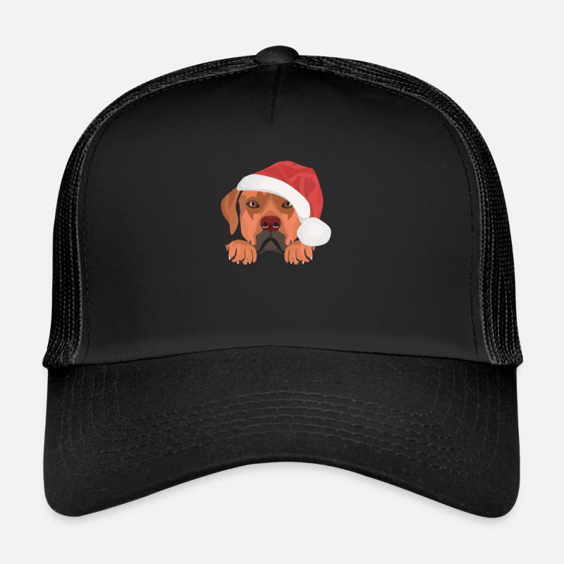 Rhodesian Ridgeback Joyeux Noël Casquette trucker 
