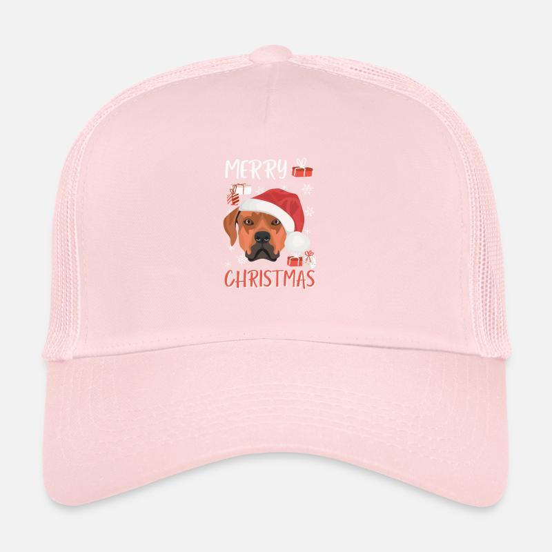 Rhodesian Ridgeback Joyeux Noël Casquette trucker 