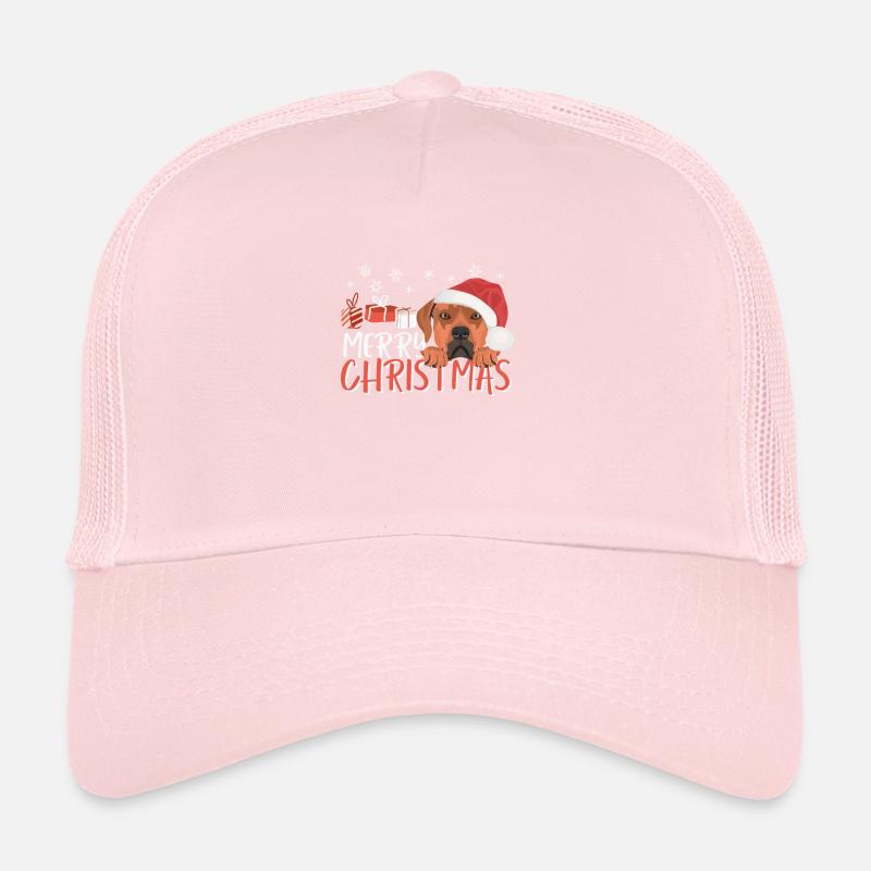 Rhodesian Ridgeback Joyeux Noël Casquette trucker 