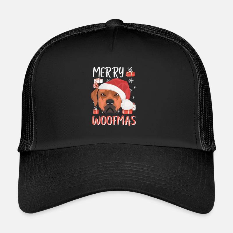 Rhodesian Ridgeback Joyeux Noël Casquette trucker 