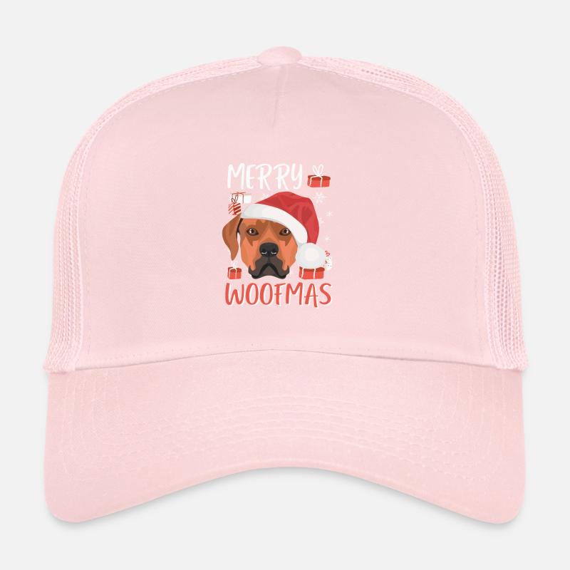 Rhodesian Ridgeback Joyeux Noël Casquette trucker 