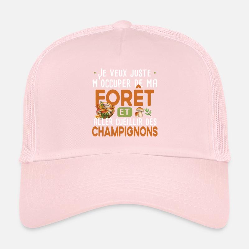 Champignon Champignons Cèpe Boletus Forêt Cèpes Casquette trucker 
