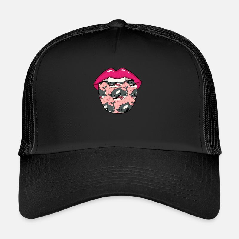 Orca Whale Killer Whale Killer Whale Tongue Trucker Cap