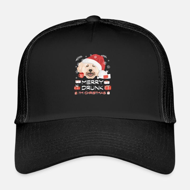 Poodle Christmas Market Trucker Cap