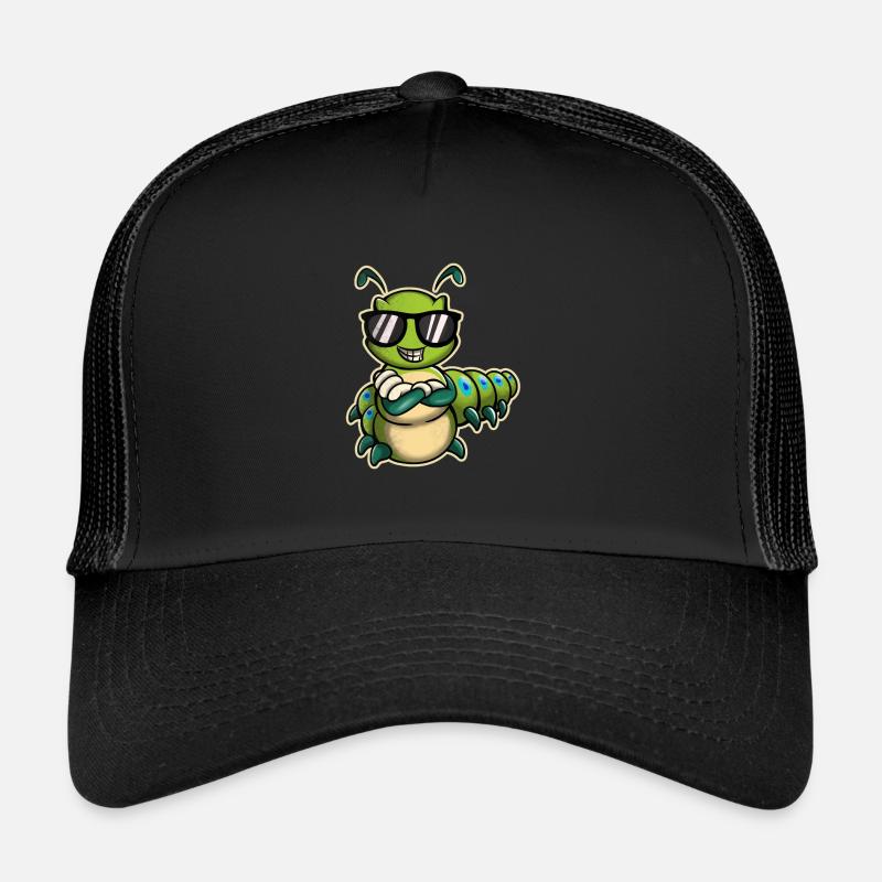 Raupe - Trucker Cap - Schwarz/Schwarz