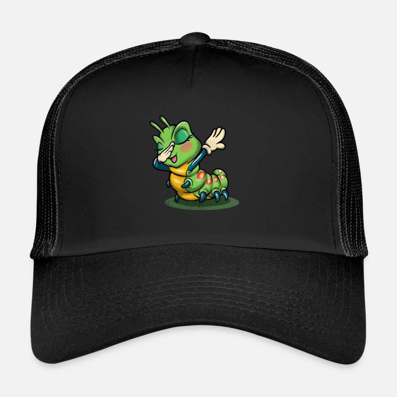 Raupe - Trucker Cap - Schwarz/Schwarz
