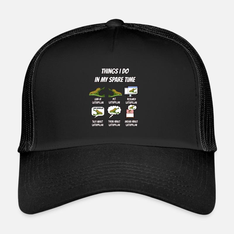 Raupe - Trucker Cap - Schwarz/Schwarz