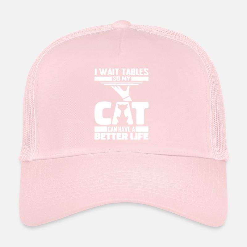 Waiter Waitress Cat Trucker Cap